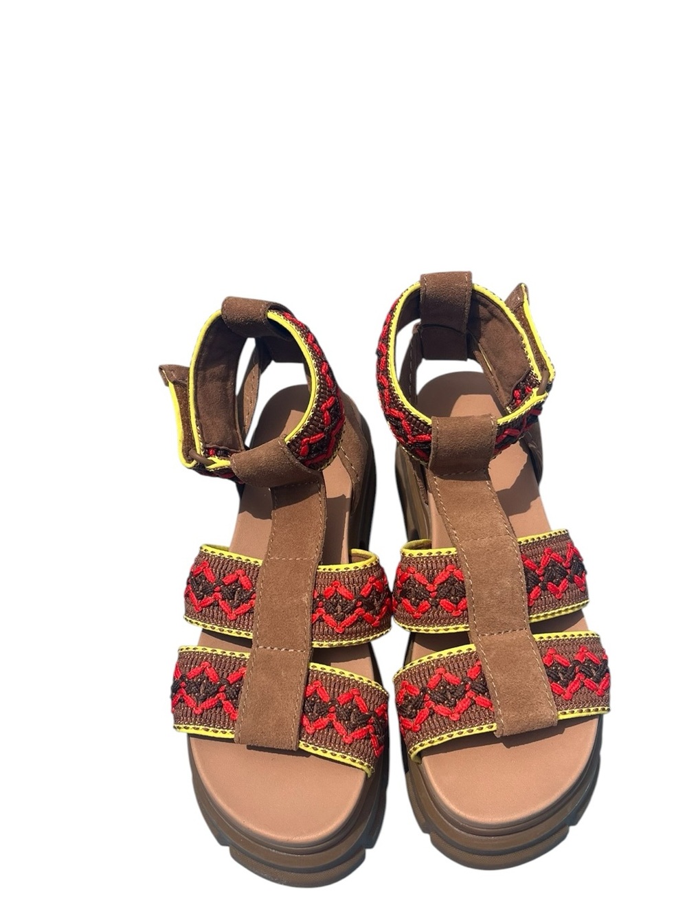 UGG Boho Brown Platform Sandals Size 8.5 Ugg Ashton Size 8.5 - Picture 9 of 16